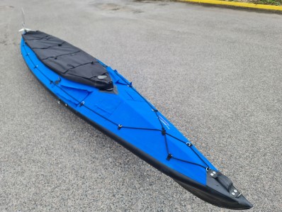 Wayland Amazon 520 Extended EXP folding kayak - one piece spraydeck with integrated waist skirts and cockpit covers