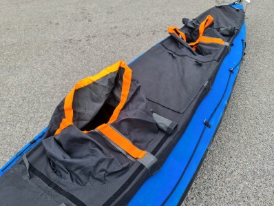 Wayland Amazon 520 Extended EXP folding kayak - one piece spraydeck with integrated waist skirts and cockpit covers