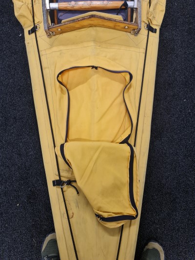 Wayland Amazon 520 Expedition - rear deck storage bag opened