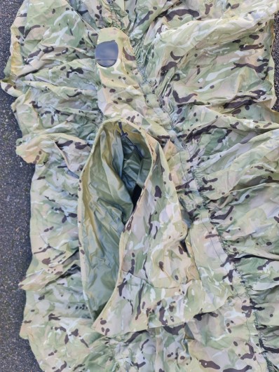 Kayak camo skirt for tandem seater folding kayaks, British (EREBIS) MTP Pattern